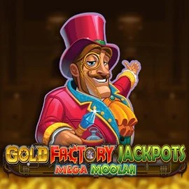 Enjoy Gold Factory Jackpots Mega Moolah by Aurum Signature Studios – logo hosted on big-luckycasino.org