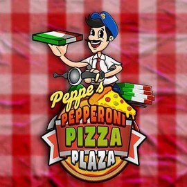 Official Slots logo: Peppe’s Pepperoni Pizza Plaza by Pragmatic Play at Big Lucky Casino