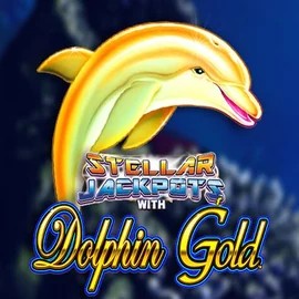 Dolphin Gold with Stellar Jackpots logo by Lightning Box Game at Big Lucky Casino