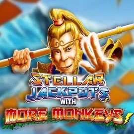 Stellar Jackpots with More Monkeys logo by Lightning Box Game at Big Lucky Casino